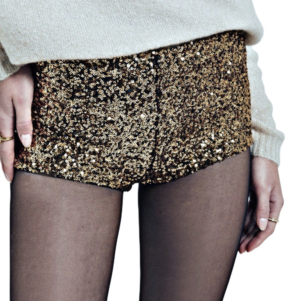 Mob-Wife Sequin Shorts